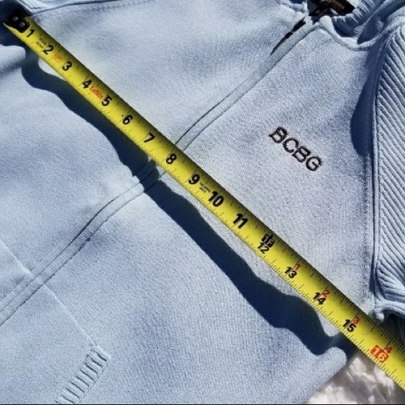 Baby Blue BCBG Zip Hoodie - Picture 6 of 6